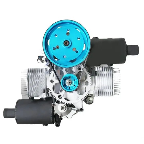 DLE200 200CC Gasoline Engine Paramotor Standard Muffler Version Premium Muffler Long Service Life High Power Low Vibration UAV